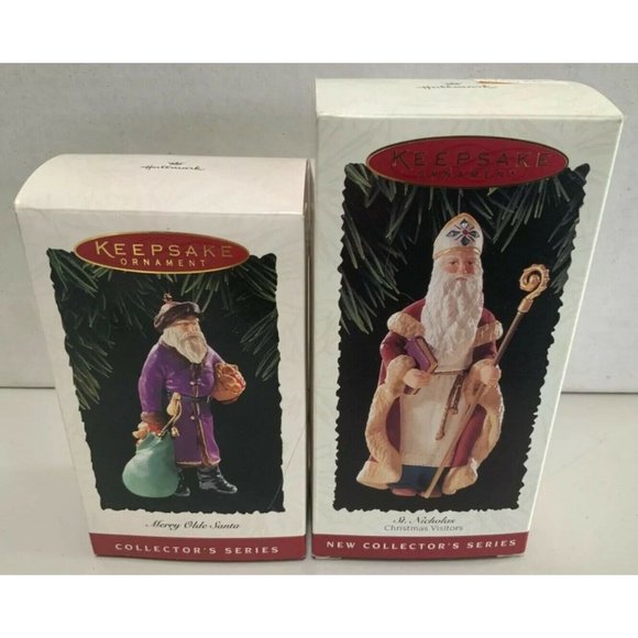 Hallmark Other - 2 Items Hallmark Keepsake Ornament Merry Olde Santa 1995 St. Nicholas Christmas